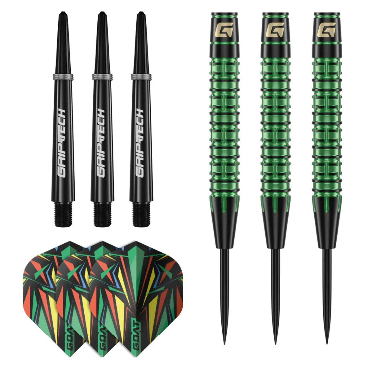 GOAT Athlete Green Brass Steel Tip Darts