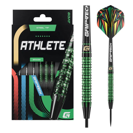 GOAT Athlete Green Brass Steel Tip Darts