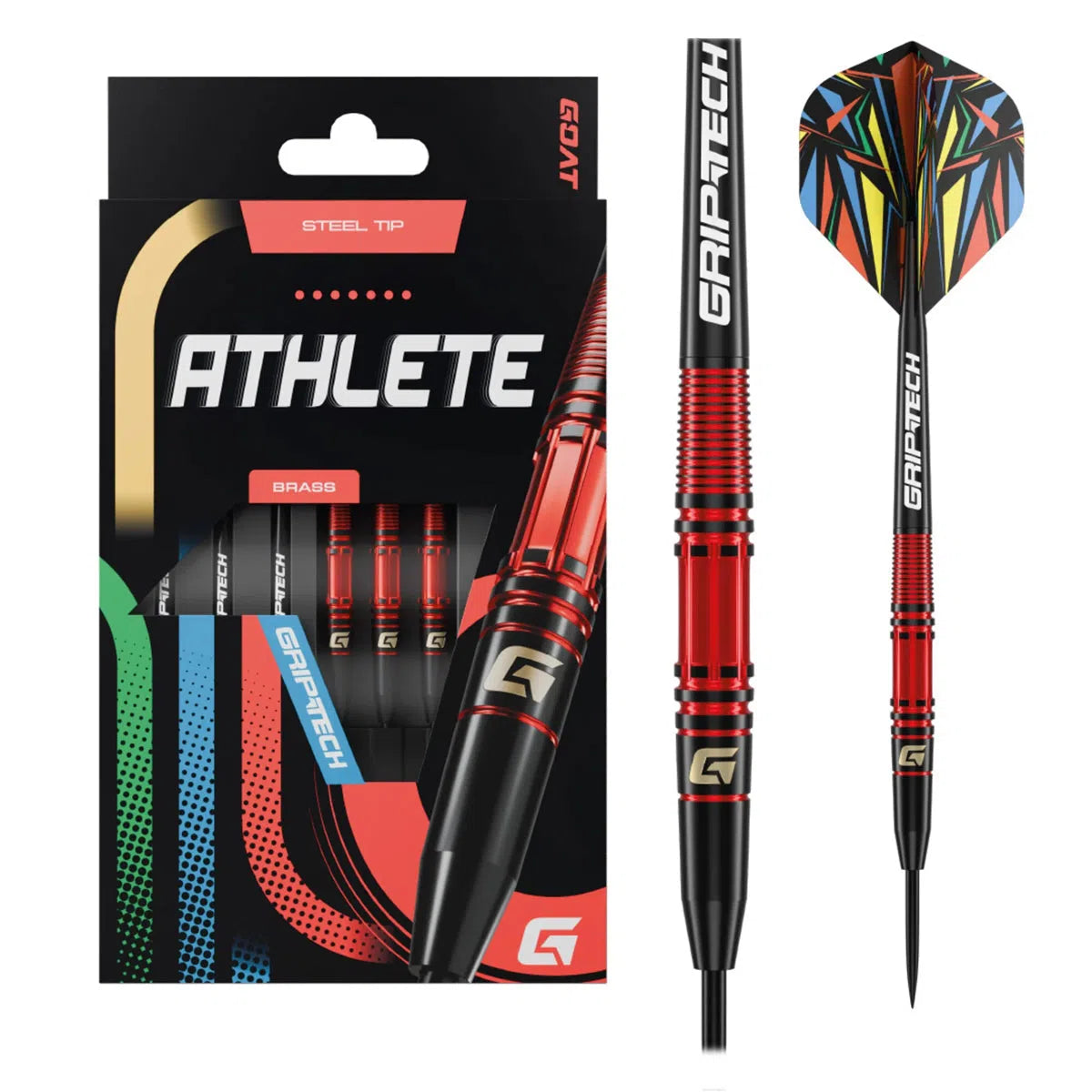 GOAT Athlete Red Brass Steel Tip Darts