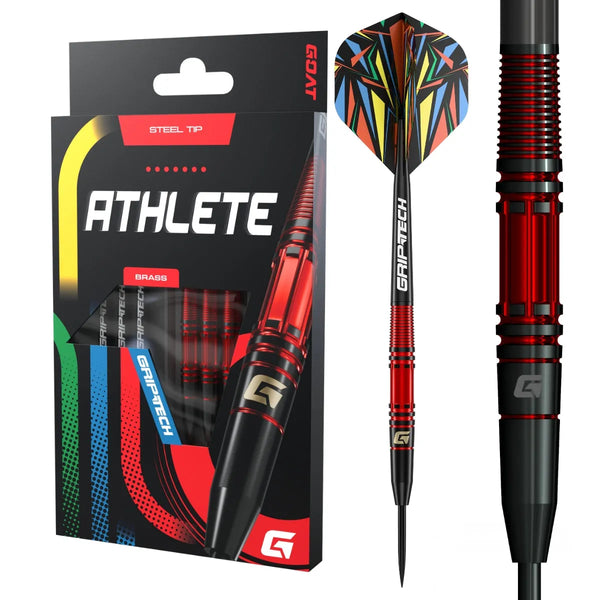 GOAT Athlete Red Brass Steel Tip Darts-1-11 GRAM-Premier Darts