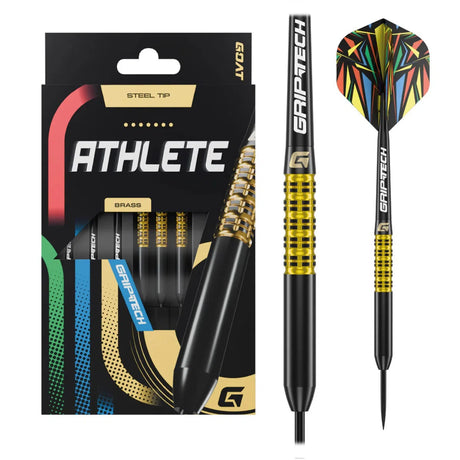 GOAT Athlete Yellow Brass Steel Tip Darts