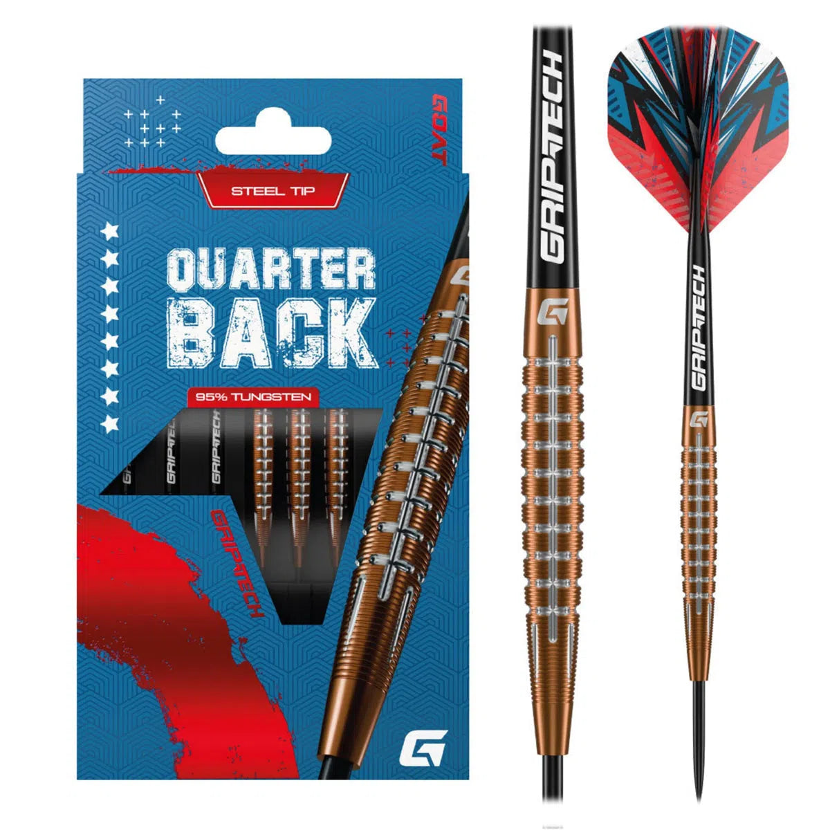 GOAT Quarterback V1 95% Tungsten Steel Tip Darts