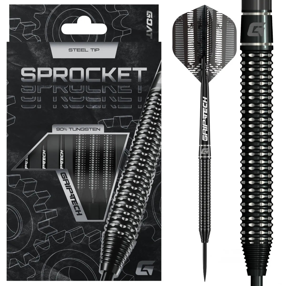 GOAT Sprocket 90% Tungsten Steel Tip Darts-1-21 GRAM-Premier Darts