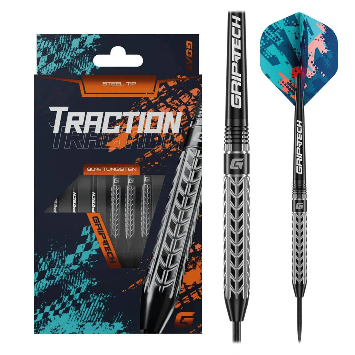 GOAT Traction 80% Tungsten Steel Tip Darts