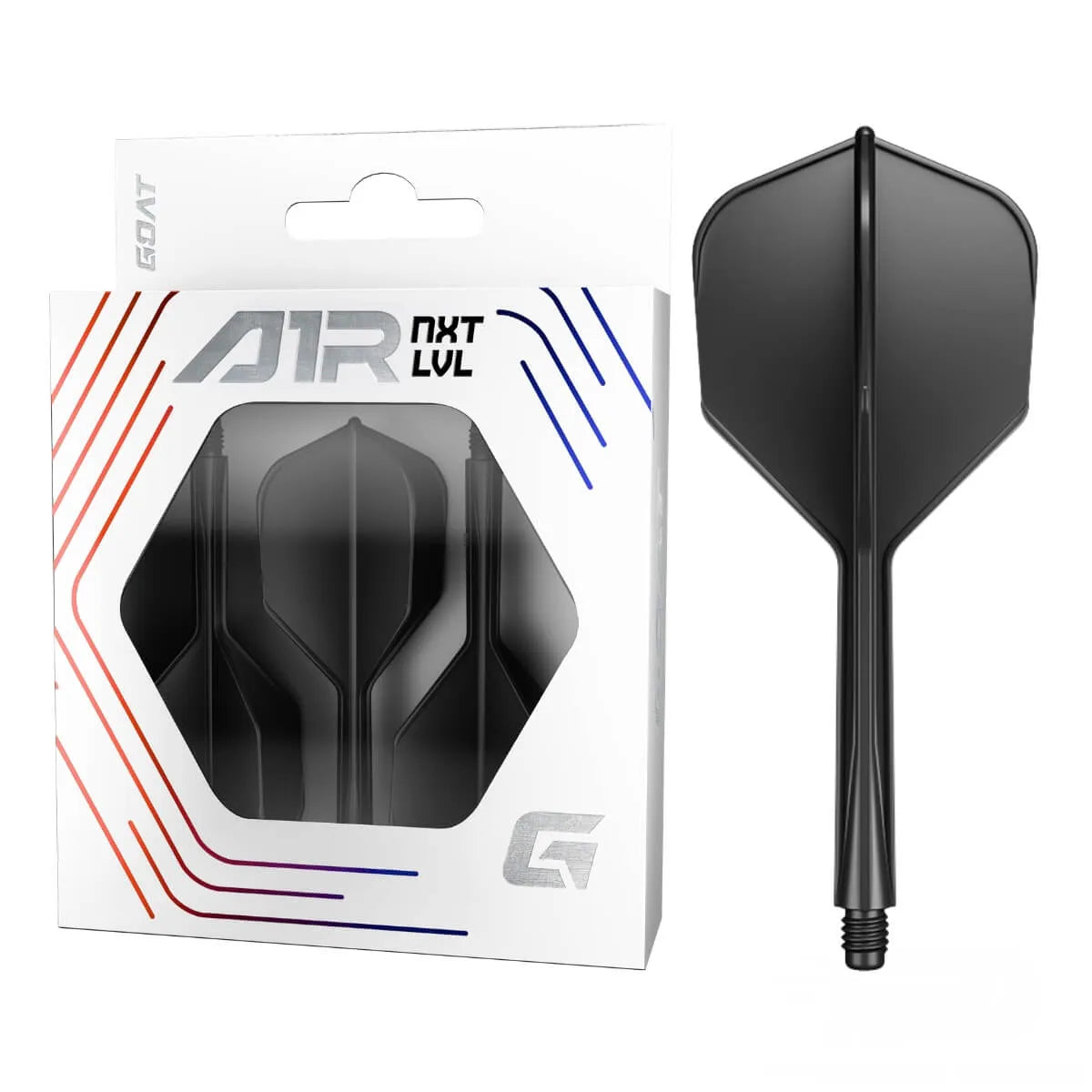 GOAT A1R Flight System No6-6-Black-Short-Premier Darts