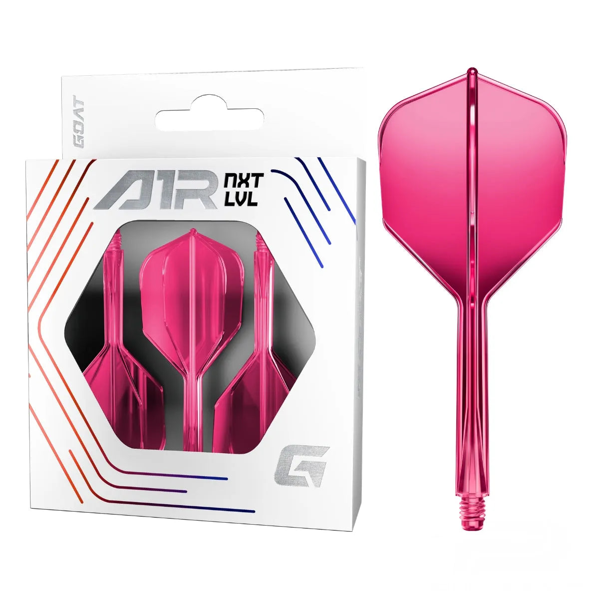 GOAT A1R Flight System No6-21-Neon Pink-Short-Premier Darts