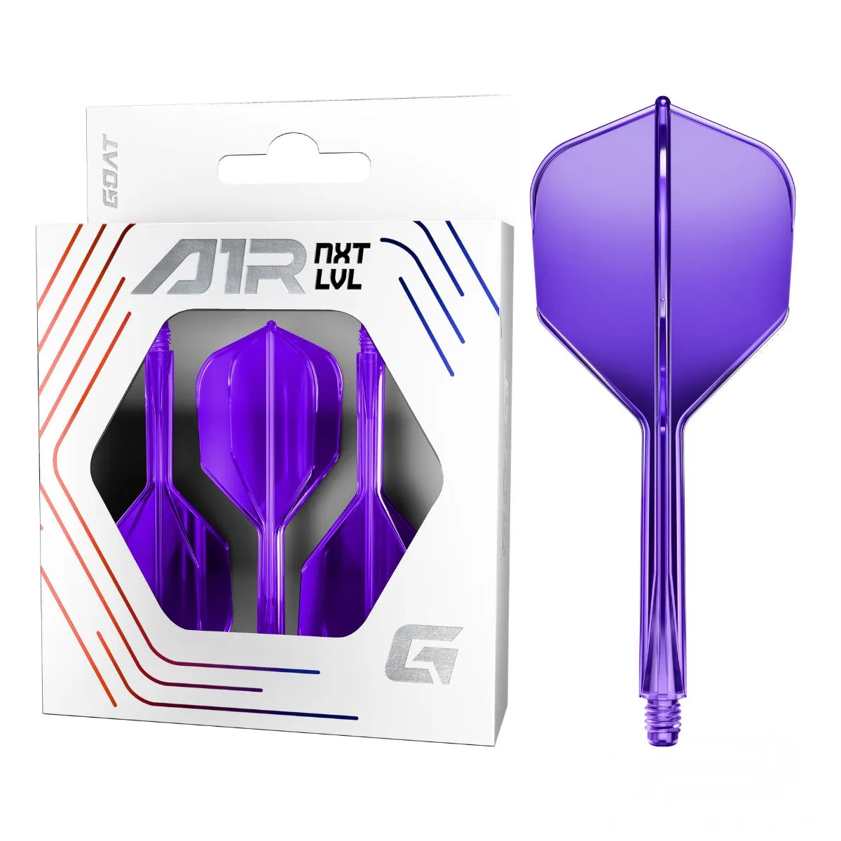 GOAT A1R Flight System No6-24-Neon Purple-Short-Premier Darts