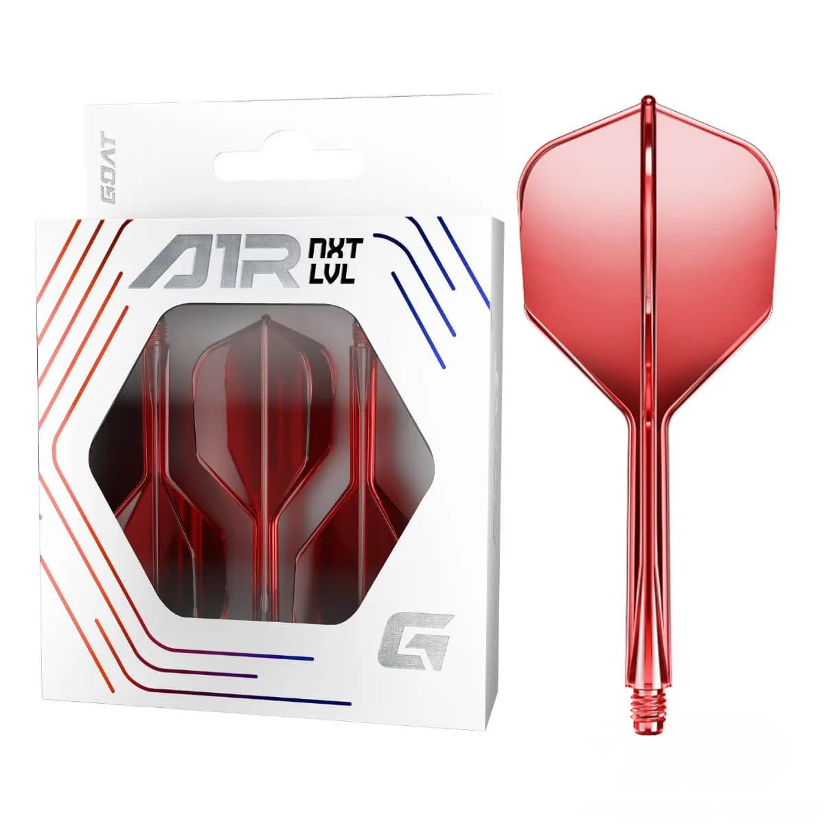 GOAT A1R Flight System No6-30-Red-Short-Premier Darts