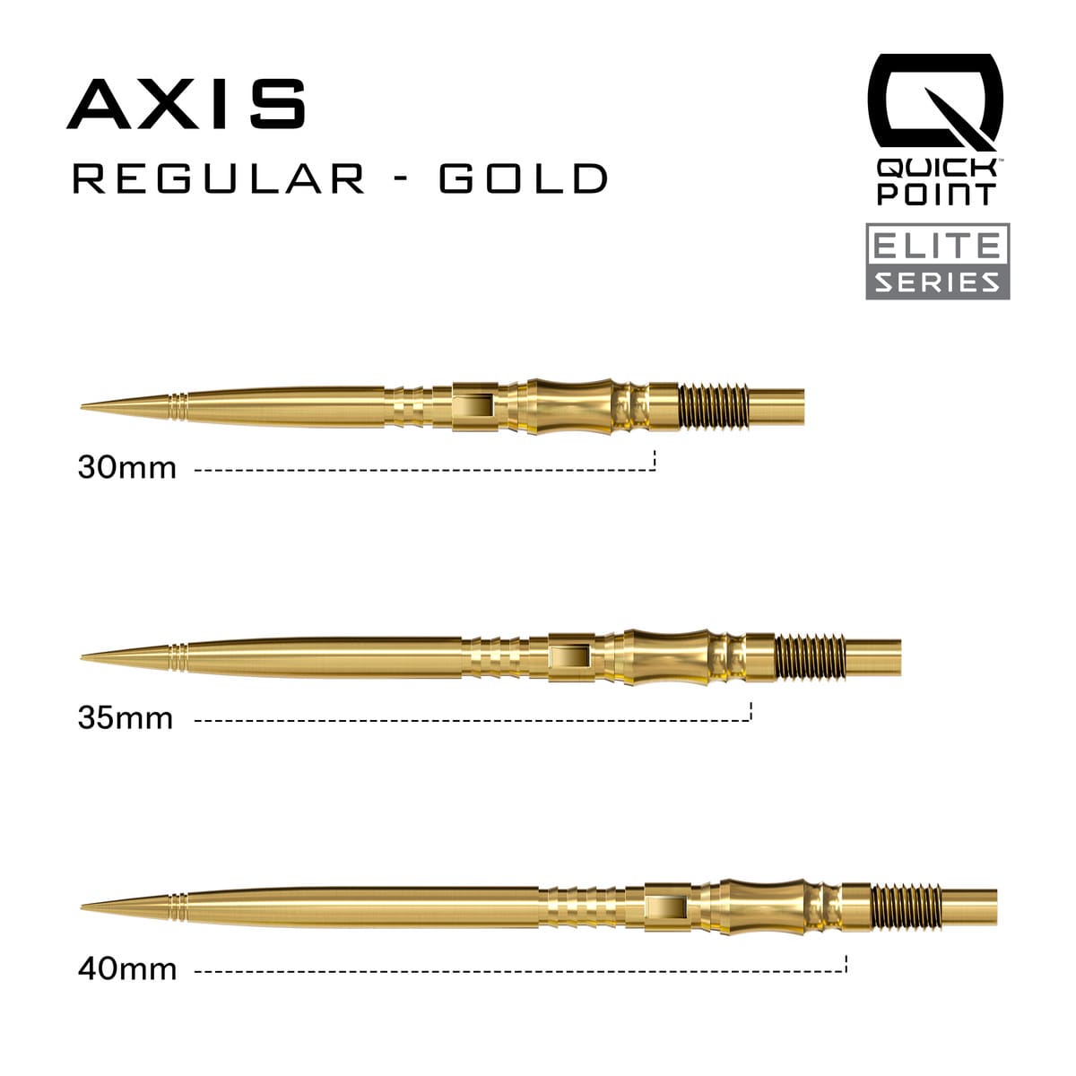 Harrows Axis Elite Series Quick Points-13-Black-30mm-Premier Darts