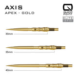 Harrows Apex Axis Elite Series Quick Points-14-Black-30mm-Premier Darts