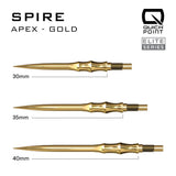 Harrows Apex Spire Elite Series Quick Points-11-Black-30mm-Premier Darts