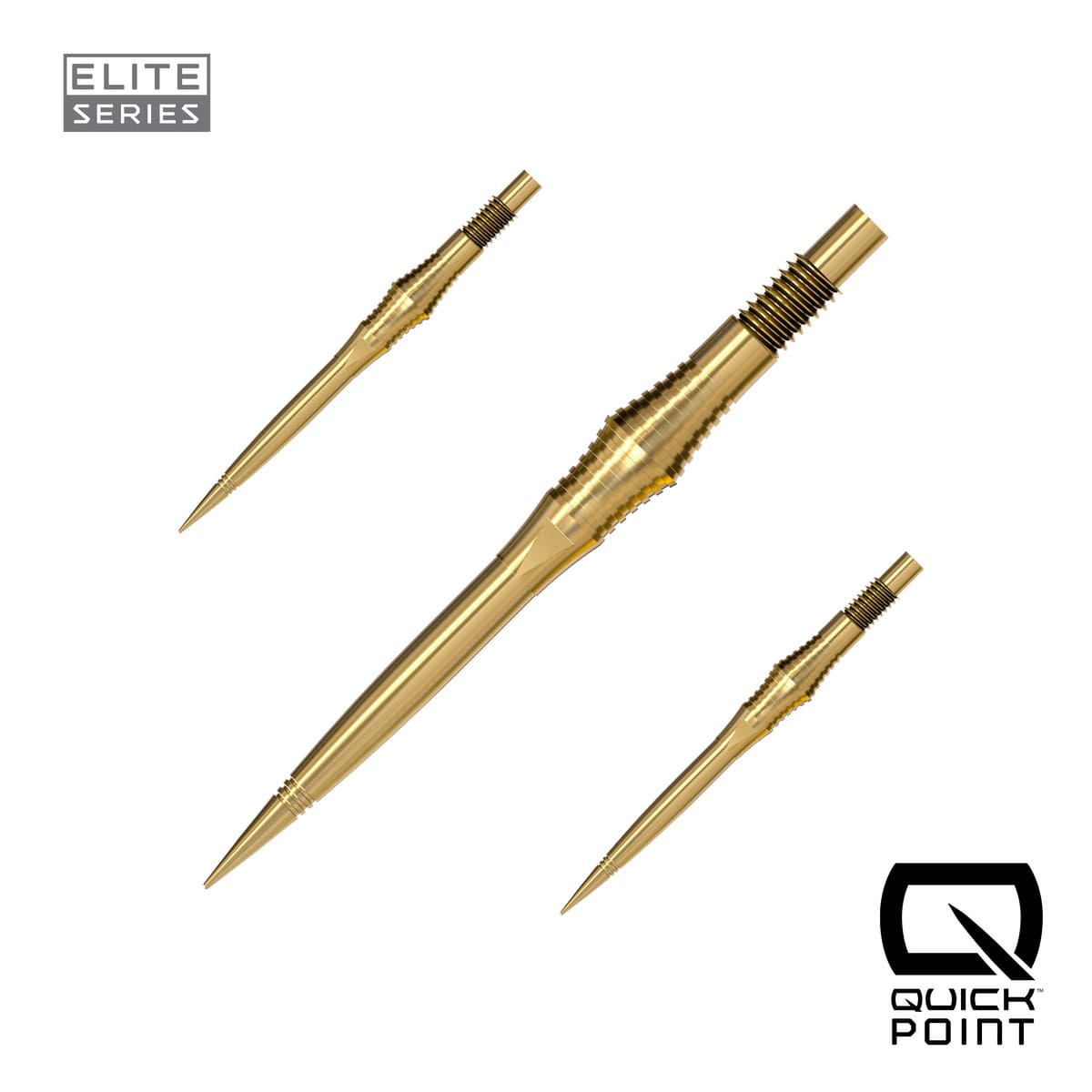 Harrows Spire Elite Series Quick Points-10-Gold-30mm-Premier Darts