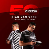 Red Dragon Gian Van Veen 50 Year Player Edition Shirt