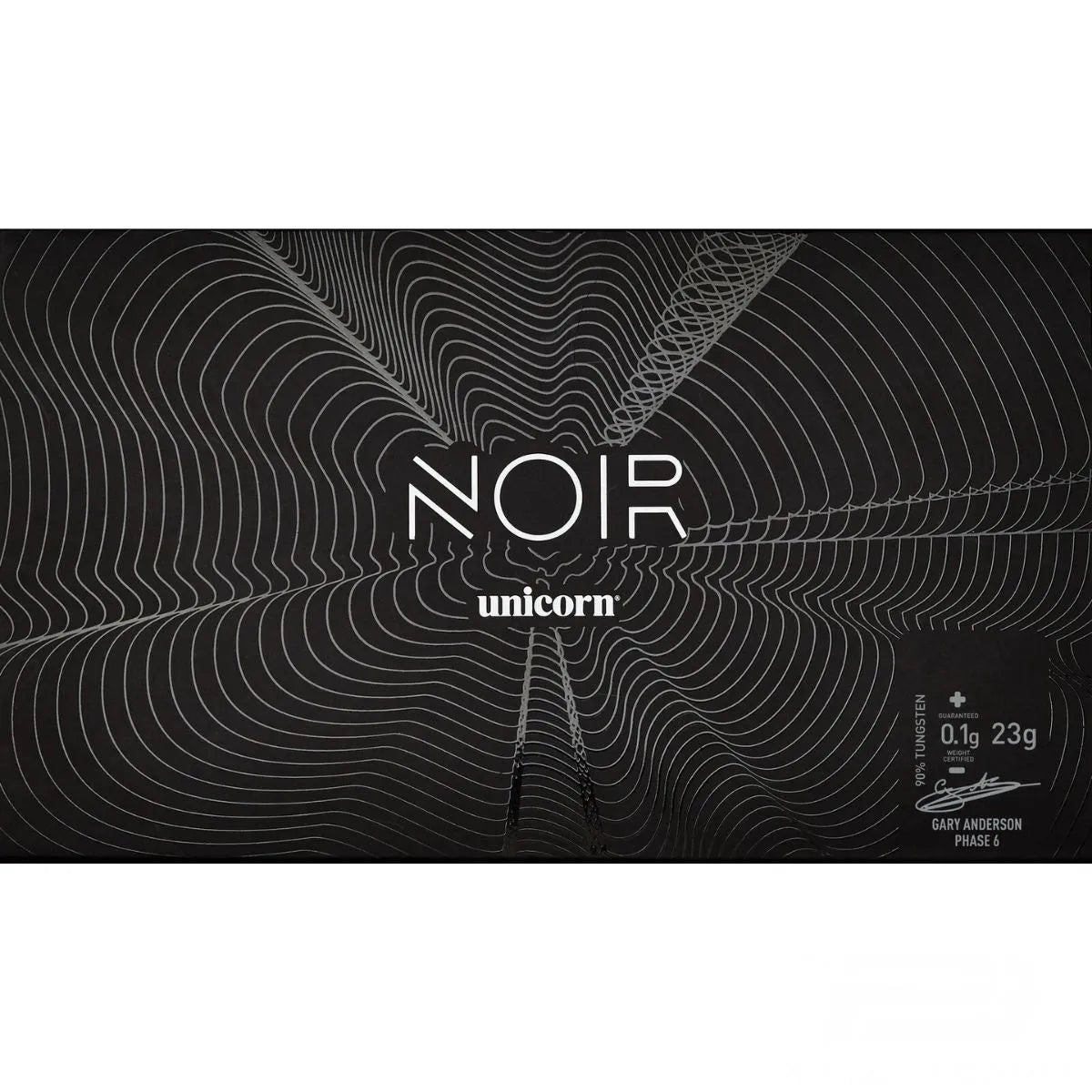 Unicorn Gary Anderson Phase 6 Deluxe Noir 90% Tungsten Steel Tip Darts-4-21 GRAM-Premier Darts