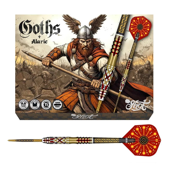 Shot Goths Alaric TP 95% Tungsten Steel Tip Darts-1-23 GRAM-Premier Darts