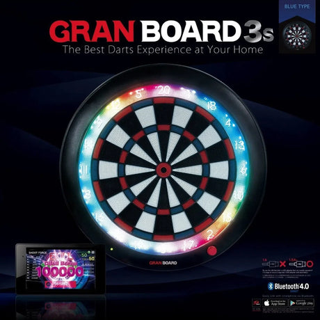 Granboard 3S Blue Edition Soft Tip Electronic Dartboard