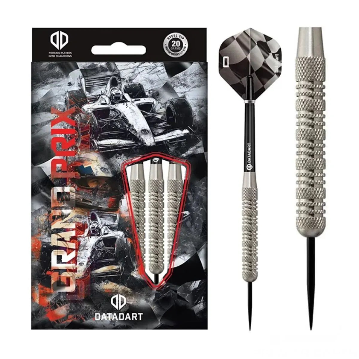 DataDart Grand Prix Silver Nickel Steel Tip Darts-3-20 GRAM-Premier Darts