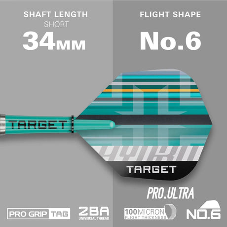 Target Darts Hydro 12 90% Tungsten Soft Tip Darts