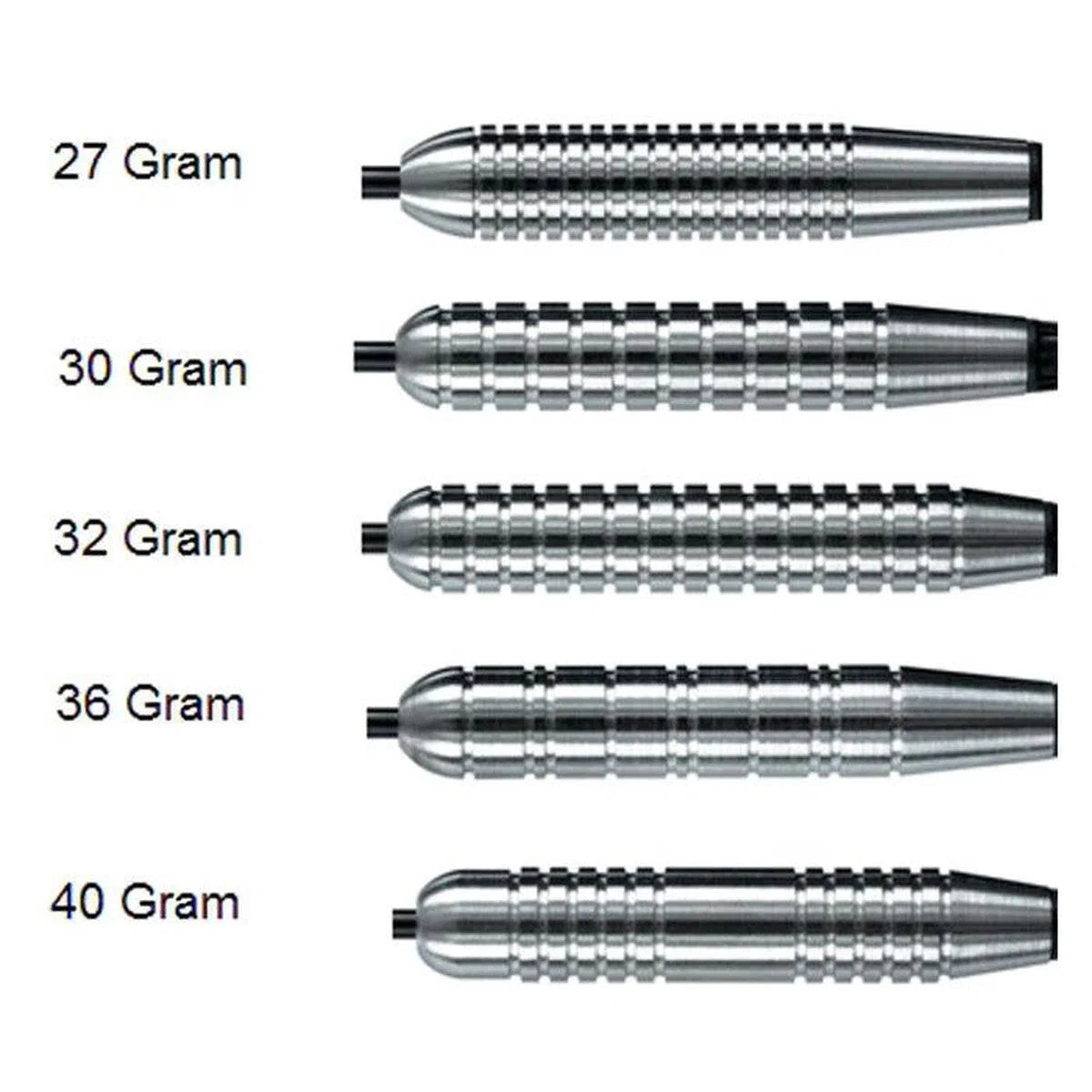 Fléchettes Harrows Assassin 80% Tungstène - Poids 30g, Couleur Noire, Neuves
