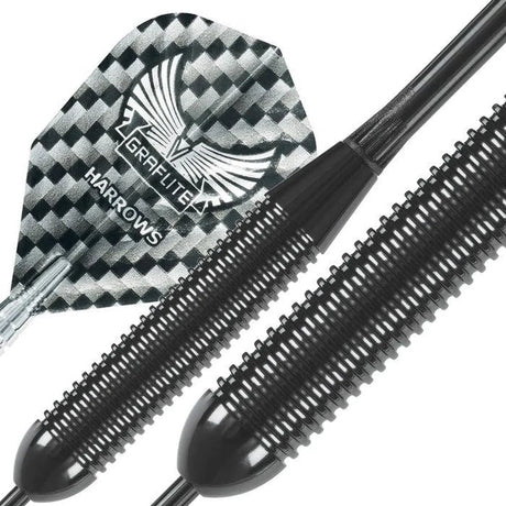 Harrows Black Arrow Brass Ringed Steel Tip Darts