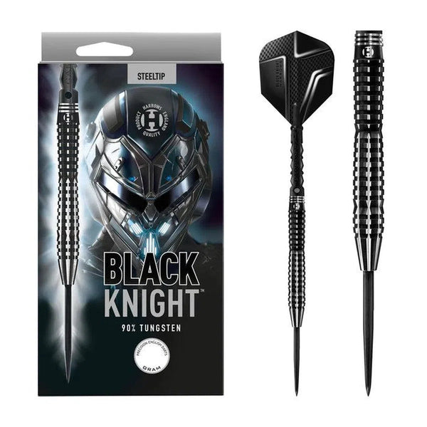 Harrows Black Knight 90% Tungsten Steel Tip Darts-1-21 GRAM-Premier Darts