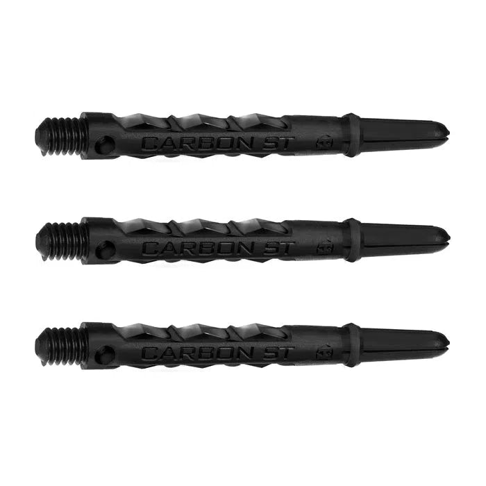 Tiges Carbone Harrows Carbon ST Midi – 40mm, Lot De 3, Pour Fléchettes, Transparent