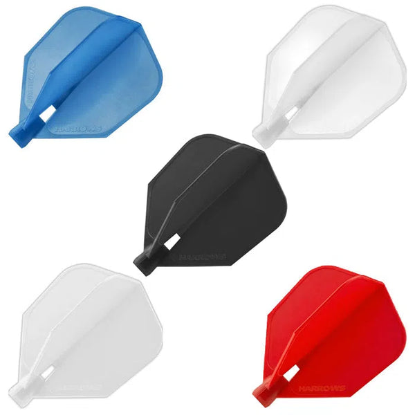 Harrows Clic System - Reinforced Flights - Standard No6-1-Black-Premier Darts