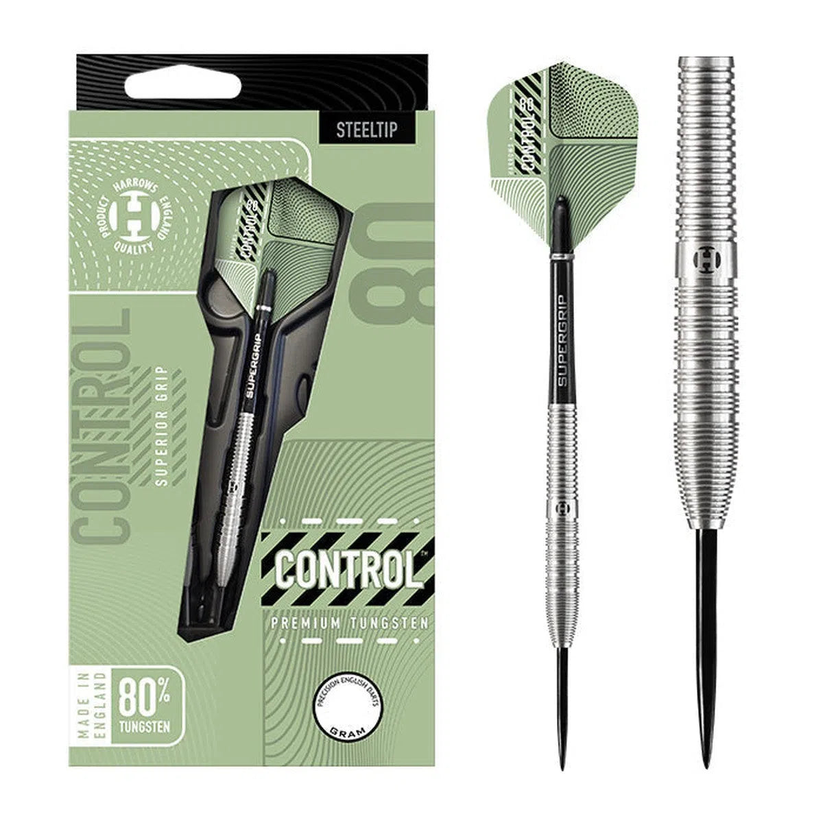 Harrows Control Tapered 80% Tungsten Steel Tip Darts