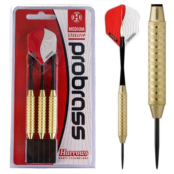 Harrows Darts Pro Brass Steel Tip Medium Darts-1-21 GRAM-Premier Darts