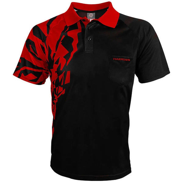 Harrows Darts Red Rapide Darts Shirt-1-SMALL-Premier Darts