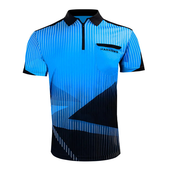 Harrows Darts Shard Blue Darts Shirt-1-SMALL-Premier Darts
