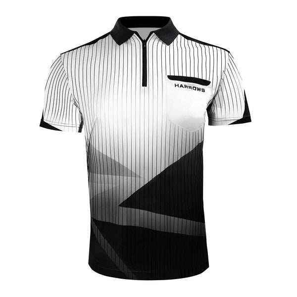 Harrows Darts Shard White Darts Shirt-1-SMALL-Premier Darts