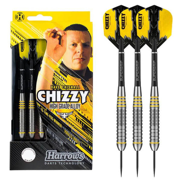 Harrows Dave Chisnall Chizzy Brass Steel Tip Darts-1-21 GRAM-Premier Darts
