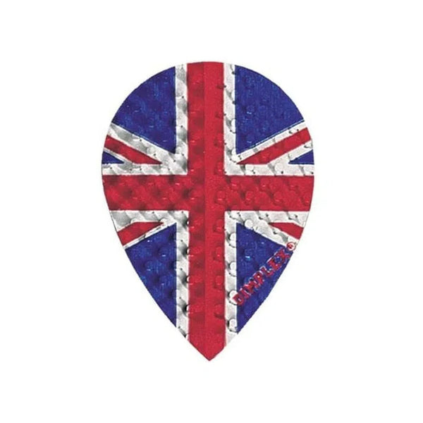 Harrows Dimplex Pear Union Jack Flights-1-Premier Darts