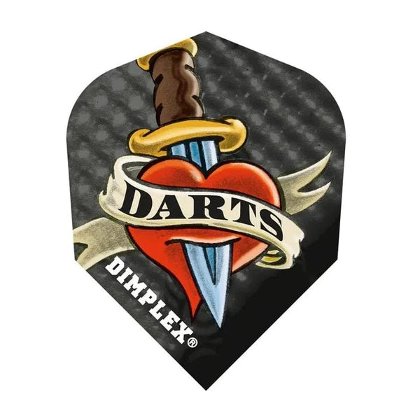 Harrows Dimplex Standard Heart & Dagger Flights-1-Premier Darts