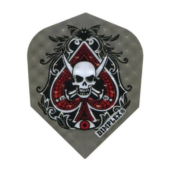 Harrows Dimplex Standard Spades Skull Flights-1-Premier Darts