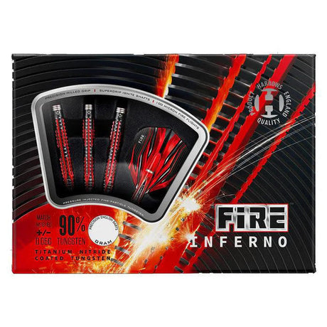 Harrows Fire Inferno 90% Tungsten Steel Tip Darts
