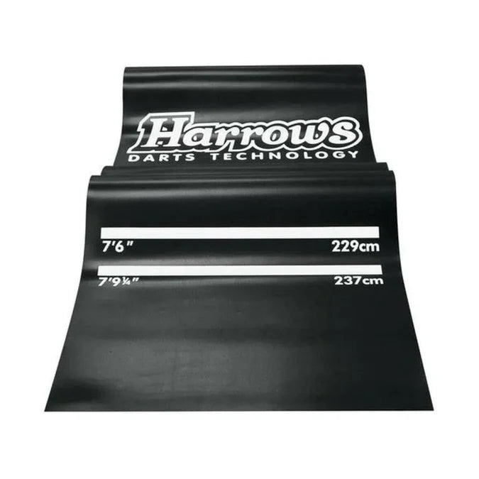 Harrows Fortis Board, Trilight, Rubber Mat & Surround Bundle-16-Black-Premier Darts
