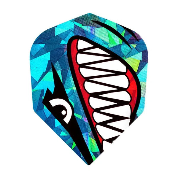 Harrows Hologram Standard Shark Teeth Flights-1-Premier Darts