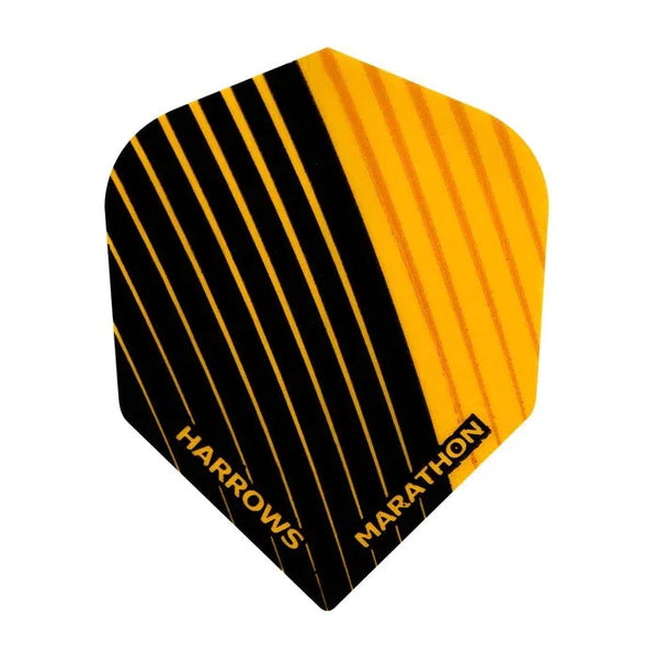 Harrows Marathon Standard Flights - Black & Orange-1-Premier Darts