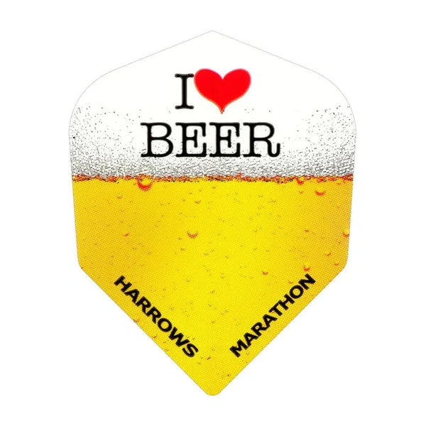Harrows Marathon Standard Flights - I Love Beer-1-Premier Darts