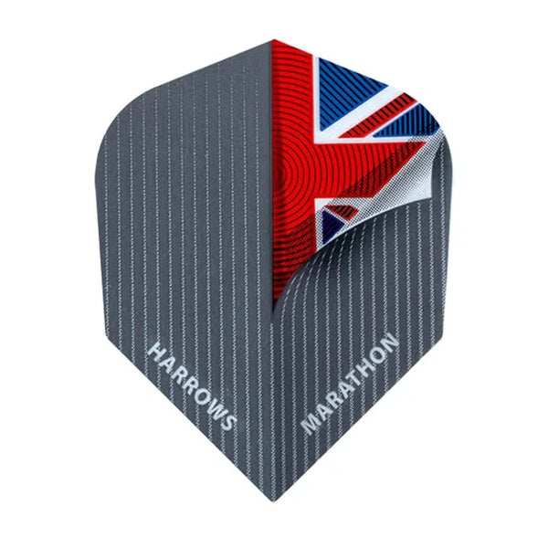 Harrows Marathon Standard Flights - Union Jack Reveal-1-Premier Darts