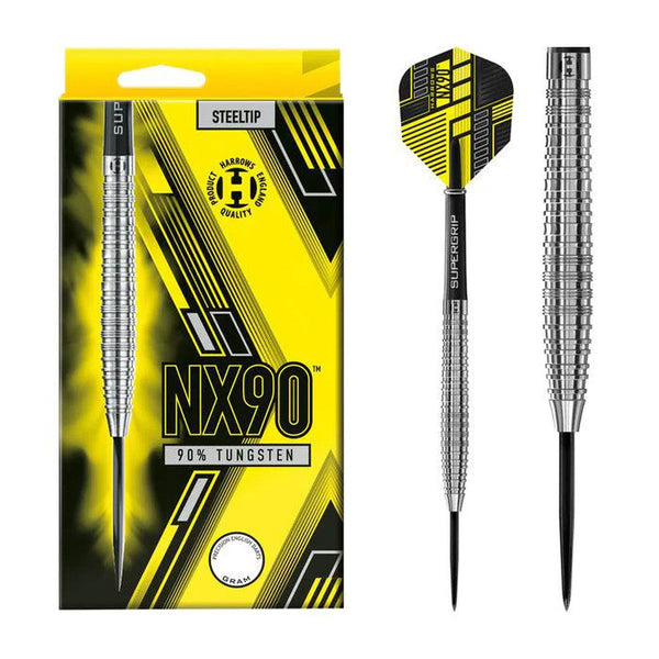 Harrows NX90 90% Tungsten Steel Tip Darts-1-21 GRAM-Premier Darts