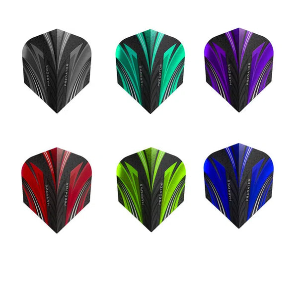 Harrows Predator Standard No6 Flights-1-Aqua-Premier Darts