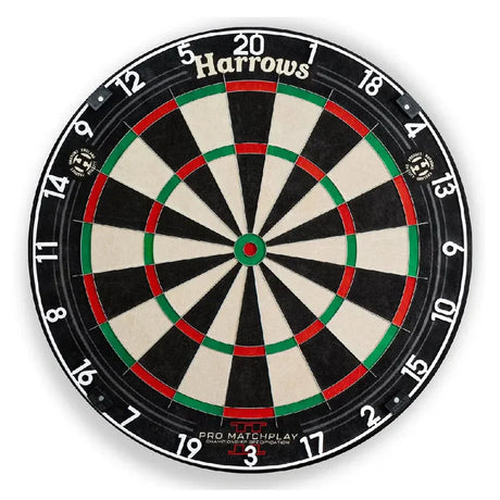 Harrows Pro Matchplay 2 Board, Trilight, Nylon Mat & Surround Bundle-3-Black-Premier Darts