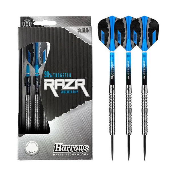 Harrows RAZR Parallel 90% Tungsten Steel Tip Darts-1-21 GRAM-Premier Darts