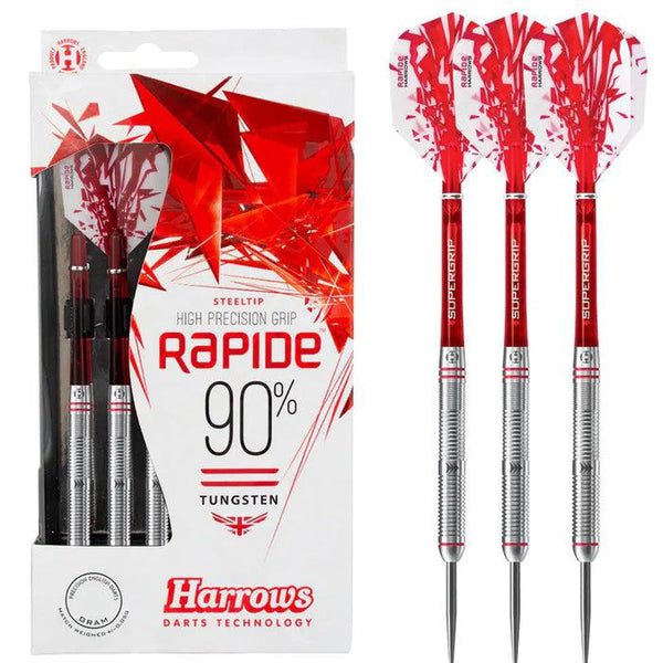 Harrows Rapide 90% Tungsten Steel Tip Darts-1-21 GRAM-Premier Darts