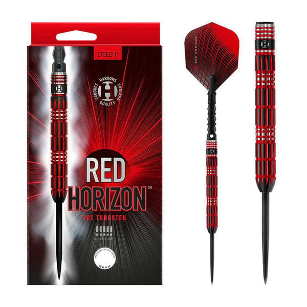 Harrows Red Horizon 90% Tungsten Steel Tip Darts-1-21 GRAM-Premier Darts