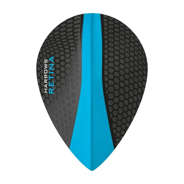 Harrows Retina Dart Pear Flights-1-Aqua-Premier Darts