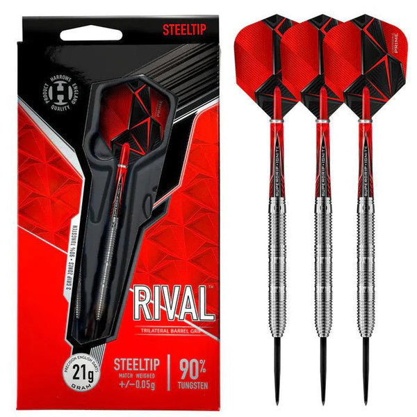 Harrows Rival 90% Tungsten Steel Tip Darts-1-21 GRAM-Premier Darts